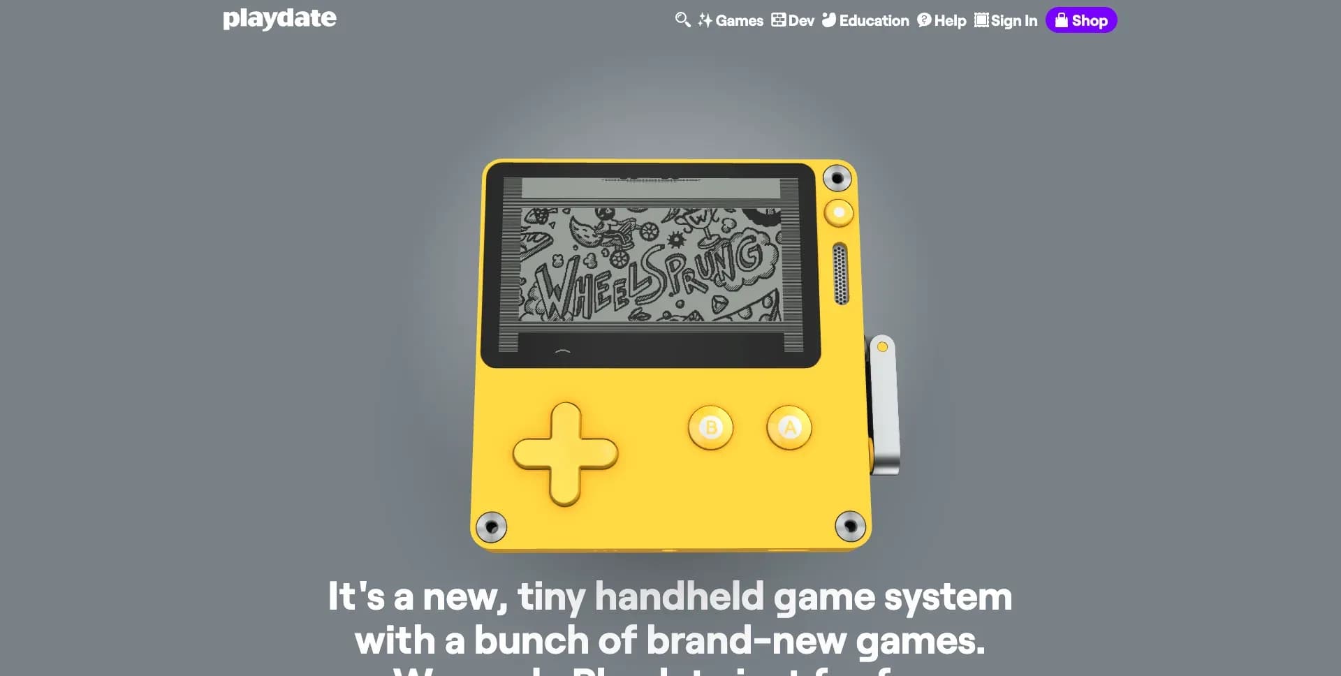 Screenshot of Playdate