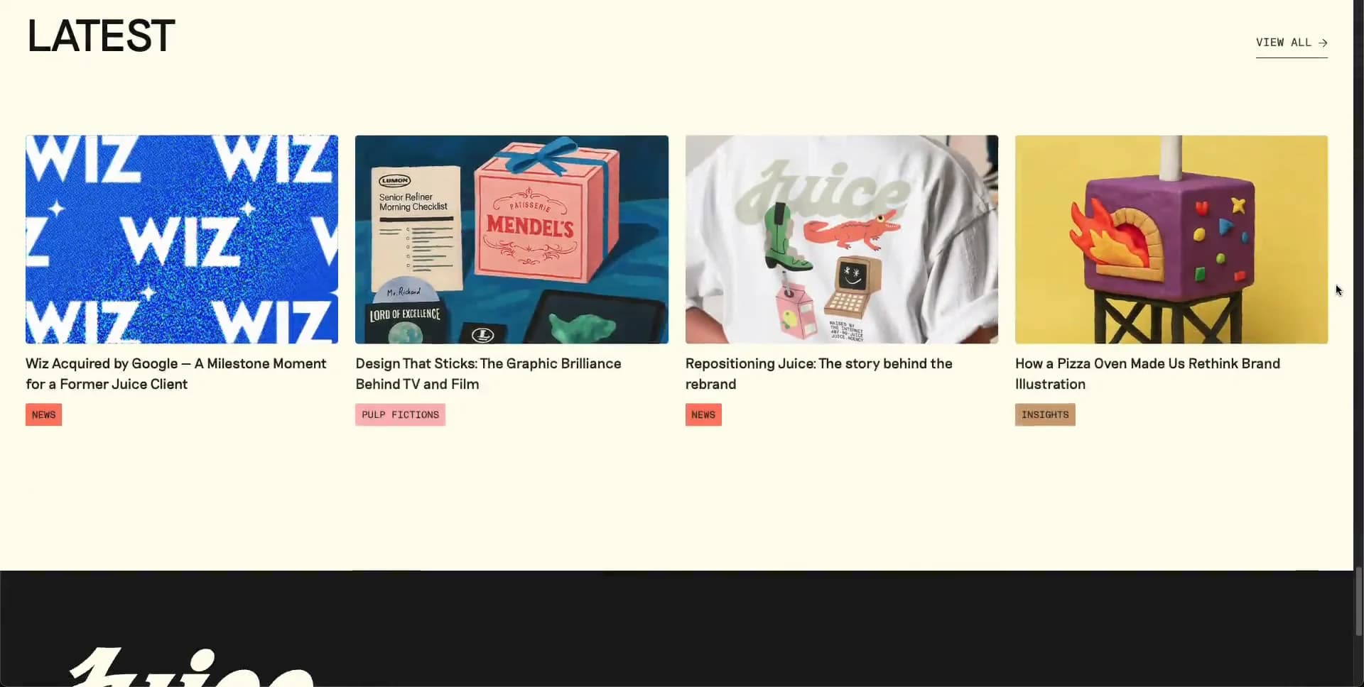 Screenshot of Juice Agency