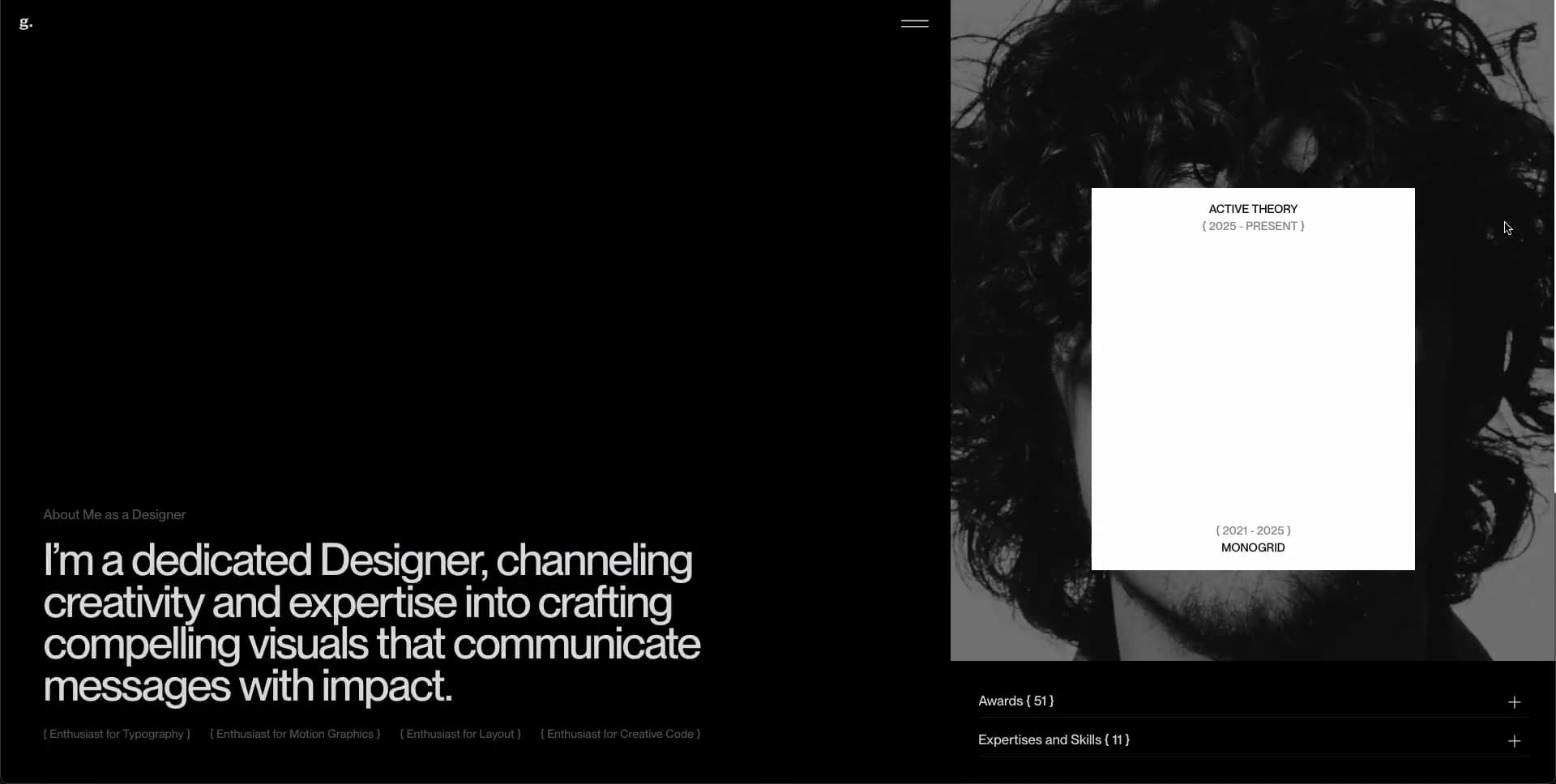Screenshot of Gianluca Gradogna — Multidisciplinary Designer